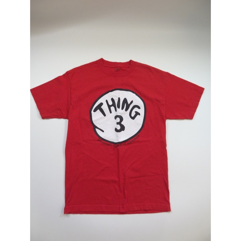 Thing 3 Red Shirt Universal Studios‎ Dr Seuss Size Medium